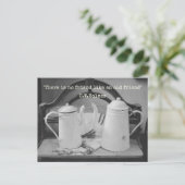 Enamelware Coffee/Tea Pots Po Briefkaart (Staand voorkant)