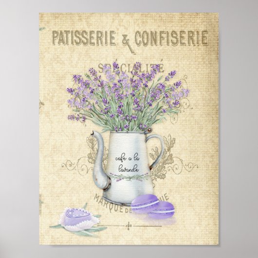 Enamelware Pot Frans Poster van Lavender (Voorkant)