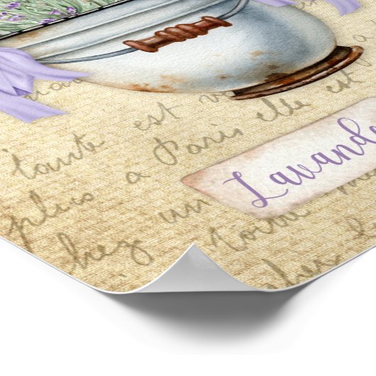  Enamelware Pot French Lavender Poster (Hoek)