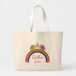 Enamorados de los erizos de Lindos. Erizo, Grote Tote Bag