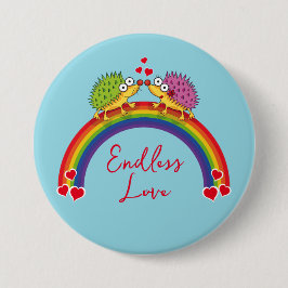 Enamorados de los erizos de Lindos. Erizo, Ronde Button 7,6 Cm