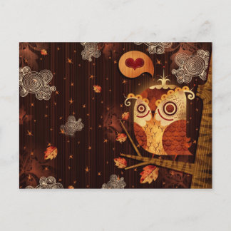 Enamored Owl Briefkaart