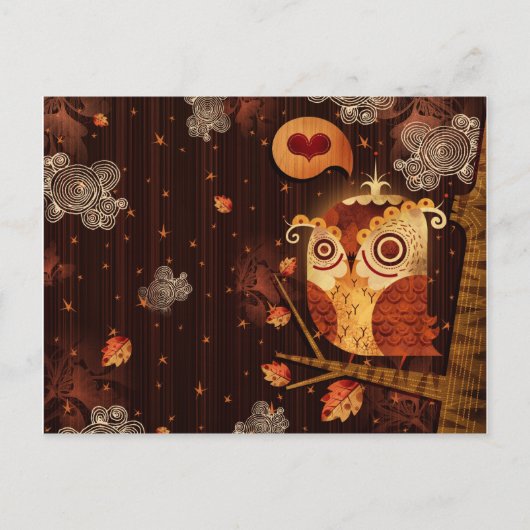 Enamored Owl Briefkaart (Voorkant)