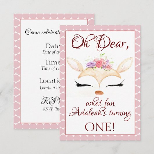 en'Beste inviticard Bedankkaart (Voorkant / Achterkant)