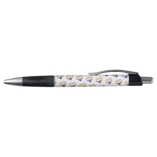 Enby Heart Pattern Pen (Bovenkant)