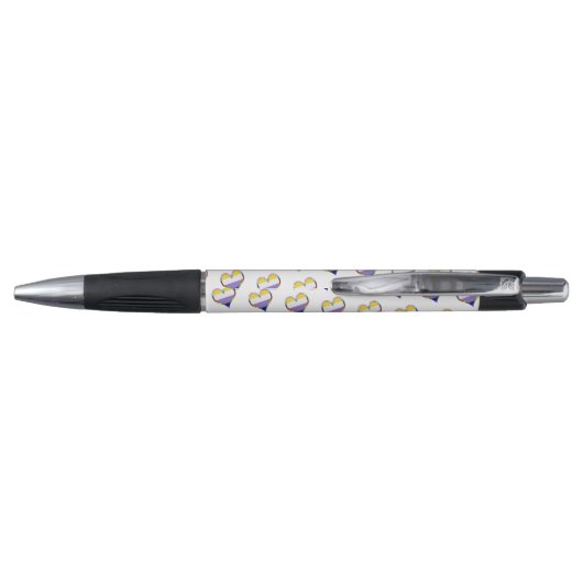 Enby Heart Pattern Pen (Achterkant)