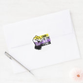 Enby is de nieuwe punk ronde sticker (Envelop)