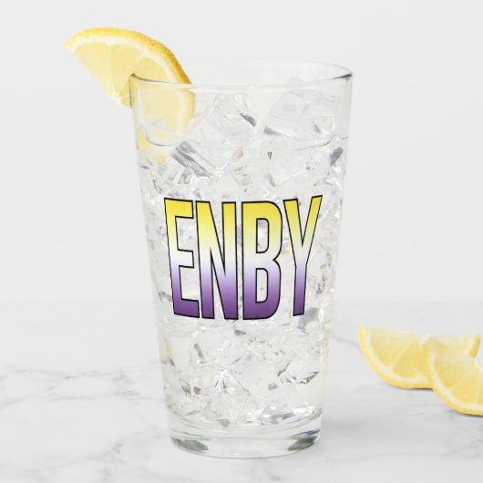 ENBY - Niet-binair Glas (Voorkant ijs)