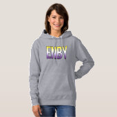 ENBY - Niet-binair Hoodie (Voorkant volledig)