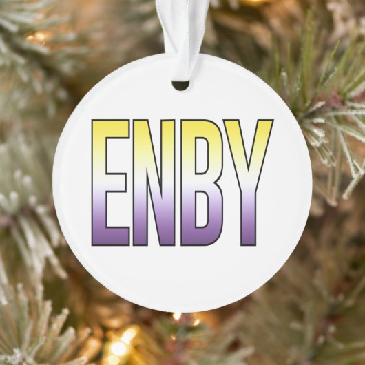 ENBY - Niet-binair Ornament (Boom)