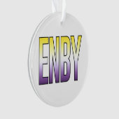 ENBY - Niet-binair Ornament (voorkant)