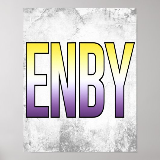ENBY - Niet-binair Poster (Voorkant)