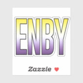 ENBY - Niet-binair Sticker (Vel)