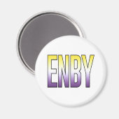 ENBY - Non-binair Magneet (Voorkant / Achterkant)