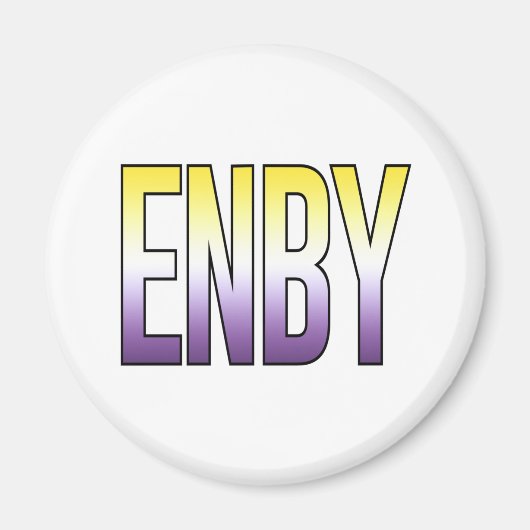 ENBY - Non-binair Magneet (Voorkant)