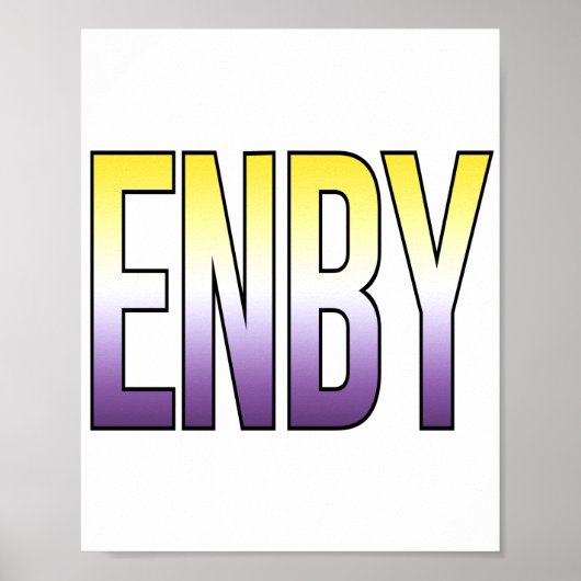 ENBY - Non-binair Poster (Voorkant)