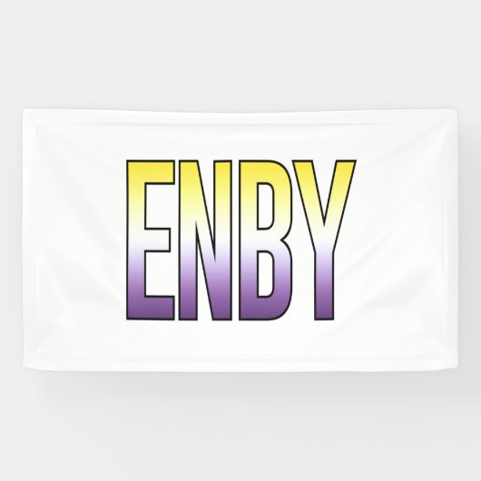 ENBY - Non-binair Spandoek (Horizontaal)
