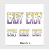 ENBY - Non-binair Sticker (Vel)