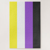 Enby (Non-binaire Pride) vlag Legpuzzel (Verticaal)