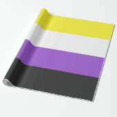 Enby (Non-binary Pride) vlag Cadeaupapier (Uitgerold)