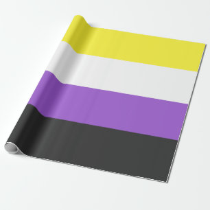 Enby (Non-binary Pride) vlag Cadeaupapier