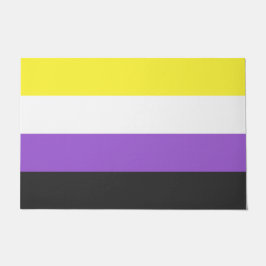 Enby (Non-binary Pride) vlag Deurmat