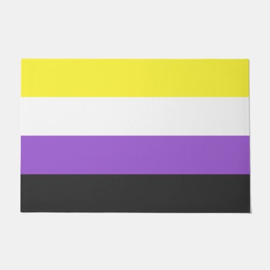 Enby (Non-binary Pride) vlag Deurmat (Voorkant)