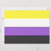 Enby (Non-binary Pride) vlag Kaart (Voorkant)