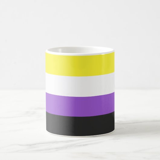 Enby (Non-binary Pride) vlag Koffiemok (Center)