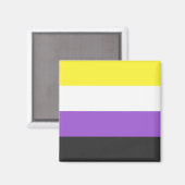 Enby (Non-binary Pride) vlag Magneet (Voorkant / Achterkant)