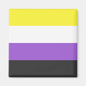 Enby (Non-binary Pride) vlag Magneet (Voorkant)