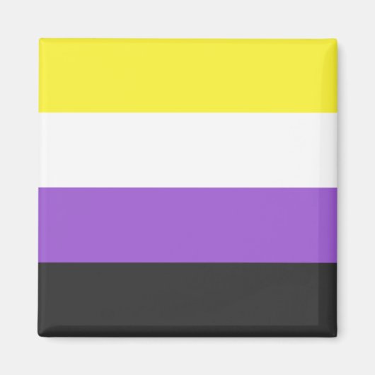 Enby (Non-binary Pride) vlag Magneet (Voorkant)
