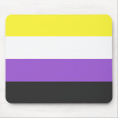 Enby (Non-binary Pride) vlag Muismat (Voorkant)