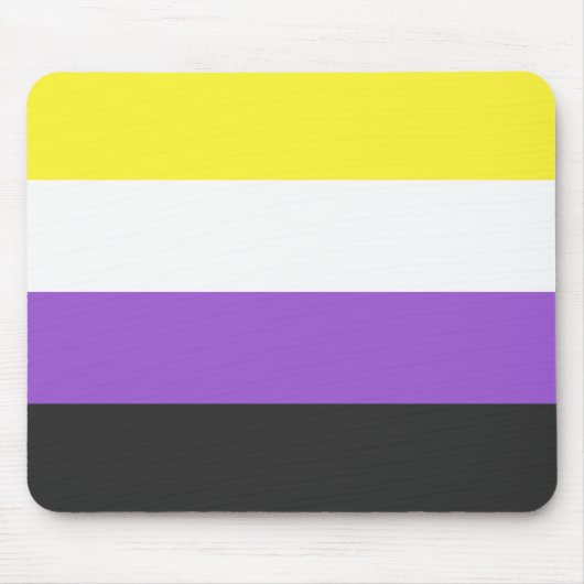 Enby (Non-binary Pride) vlag Muismat (Voorkant)