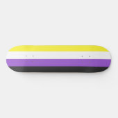 Enby (Non-binary Pride) vlag Persoonlijk Skateboard (Horizontaal)