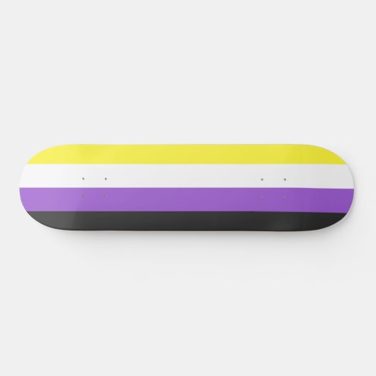 Enby (Non-binary Pride) vlag Persoonlijk Skateboard (Horizontaal)