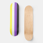 Enby (Non-binary Pride) vlag Persoonlijk Skateboard (Voorkant)