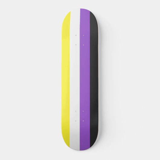 Enby (Non-binary Pride) vlag Persoonlijk Skateboard (Voorkant)