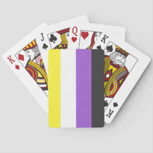 Enby (Non-binary Pride) vlag Pokerkaarten