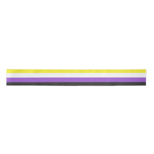 Enby (Non-binary Pride) vlag Satijnen Lint