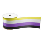 Enby (Non-binary Pride) vlag Satijnen Lint (Spoel)