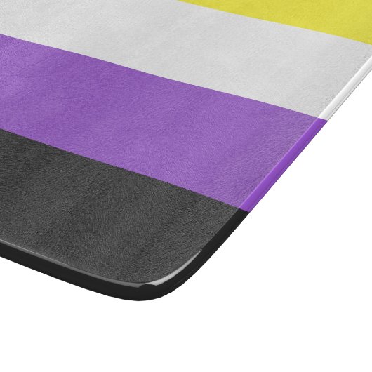 Enby (Non-binary Pride) vlag Snijplank (Hoek)