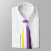Enby (Non-binary Pride) vlag Stropdas (Gebonden)