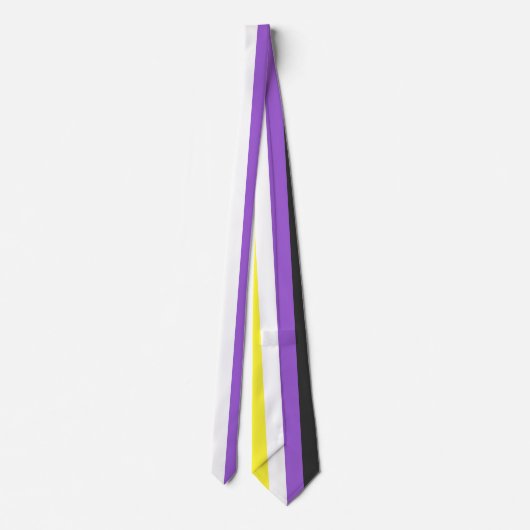 Enby (Non-binary Pride) vlag Stropdas (Achterkant)