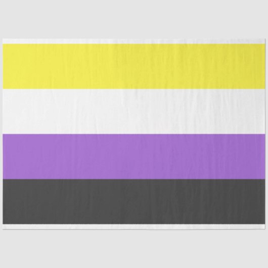 Enby (Non-binary Pride) vlag Tissuepapier (Voorkant)