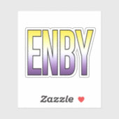 ENBY Nonbinary Sticker (Vel)