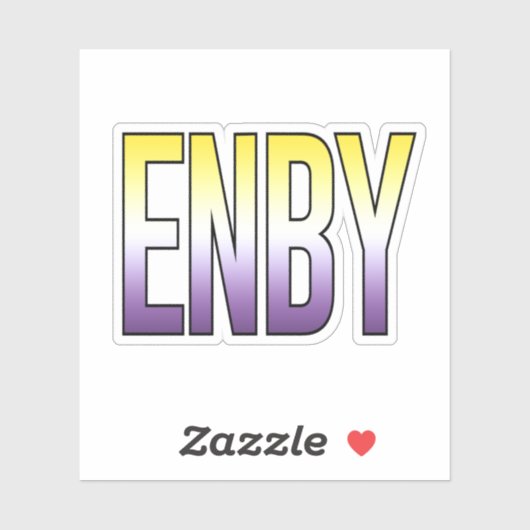 ENBY Nonbinary Sticker (Vel)