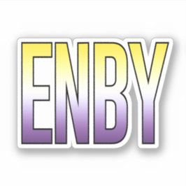 ENBY Nonbinary Sticker