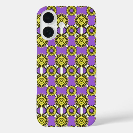 Enby-pride kleuren / paarse spiegelbloem C Case-Mate iPhone Case (Achterkant)