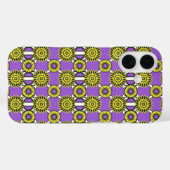 Enby-pride kleuren / paarse spiegelbloem C Case-Mate iPhone Case (Achterkant (horizontaal))